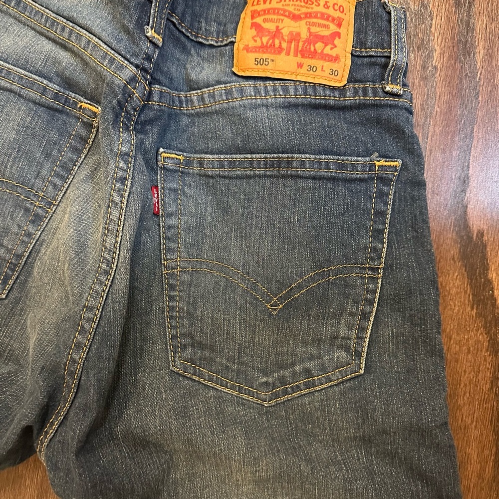Levi's Men's Dark Blue Straight Jeans